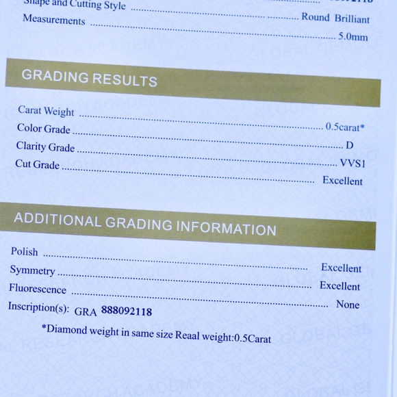 Certified 1 Carat Total Weight Moissanite Stud Earrings 14K Gold Vermeil - Picture 11 of 11